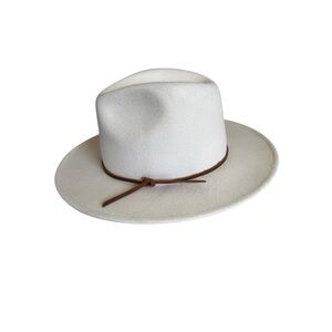 WYETH RORY IN PUTTY WHITE WOOL FEDORA HAT